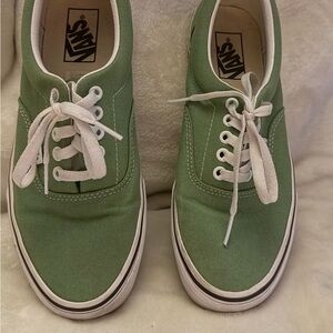 Vans Classic Green Sneakers with White Accents